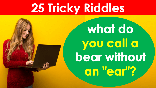 25 Tricky riddles with answers in English